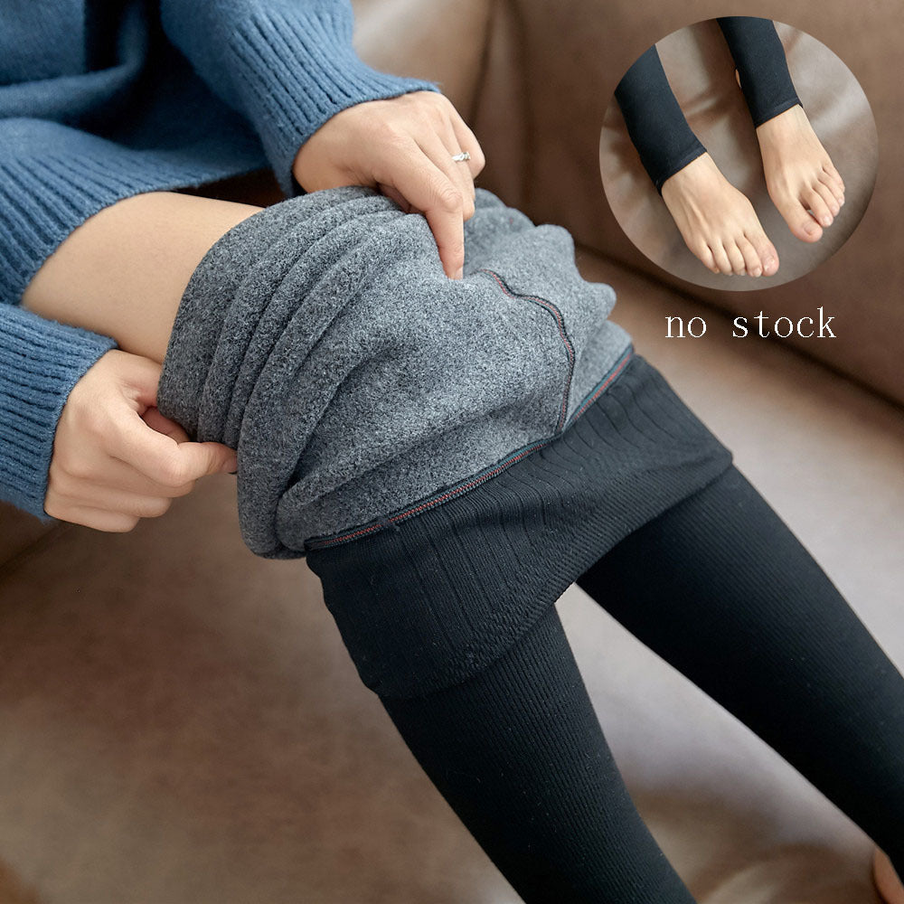 High Waist Stripes Leggings Thick High Stretch