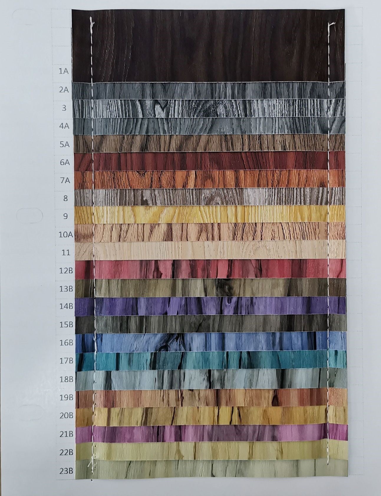 Imitation Wood Grain Compression Leather Home Decoration