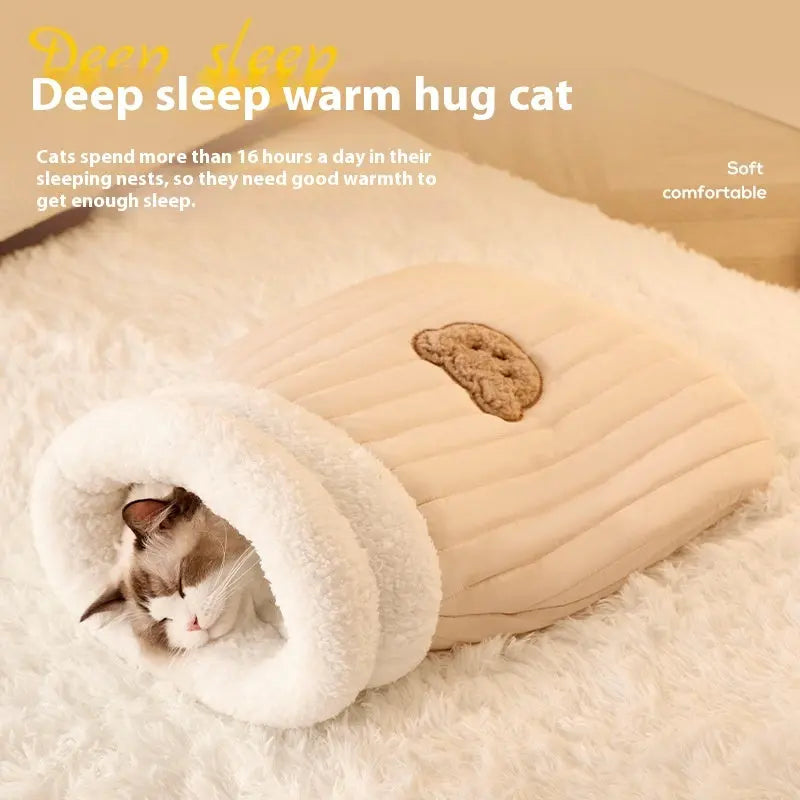 寝袋型猫用巣
