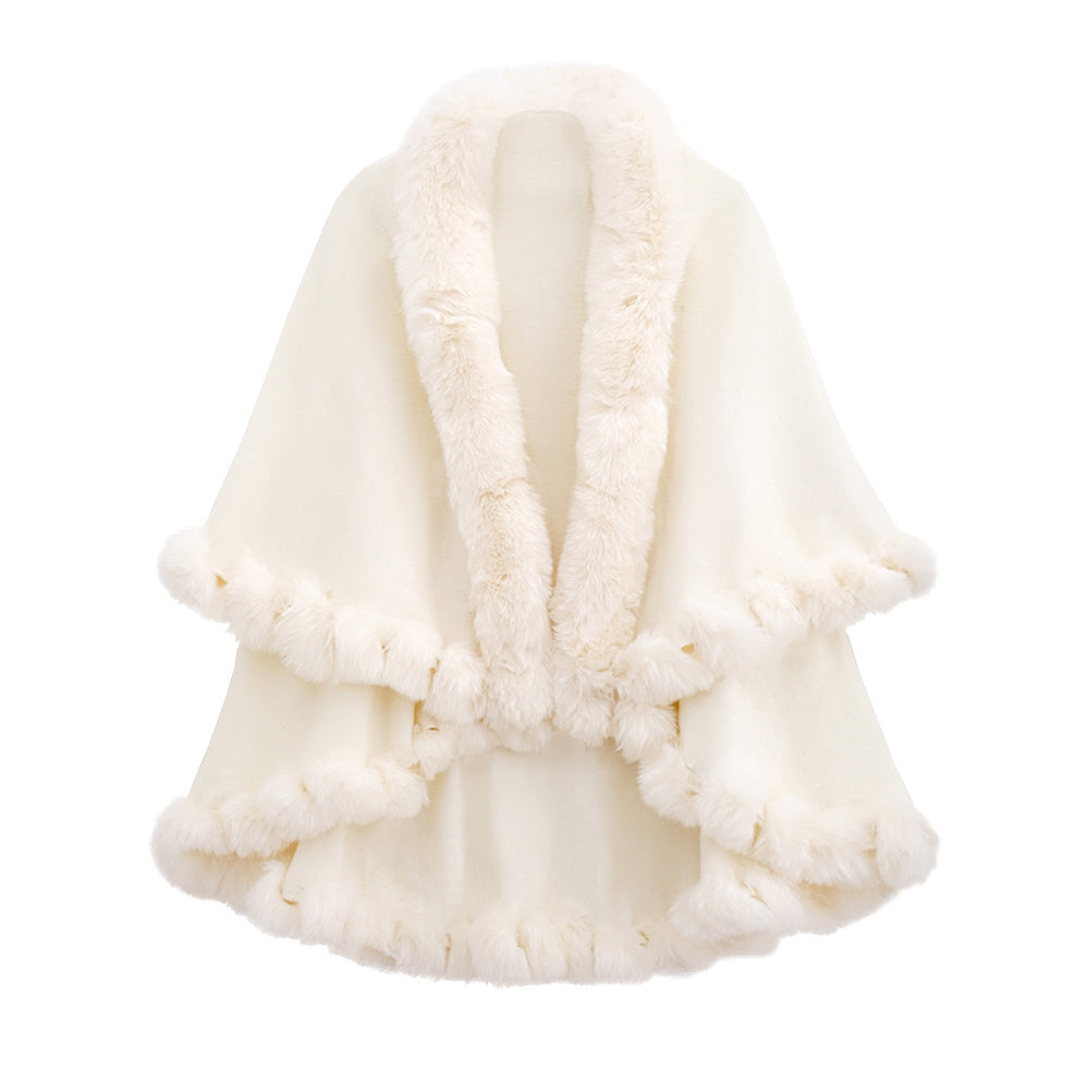 Autumn And Rabbit Fur Collar Layer Artificial