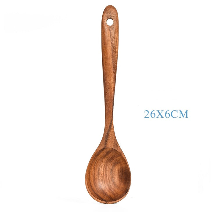Teak Natural Wood Tableware Spoon Ladle Turner