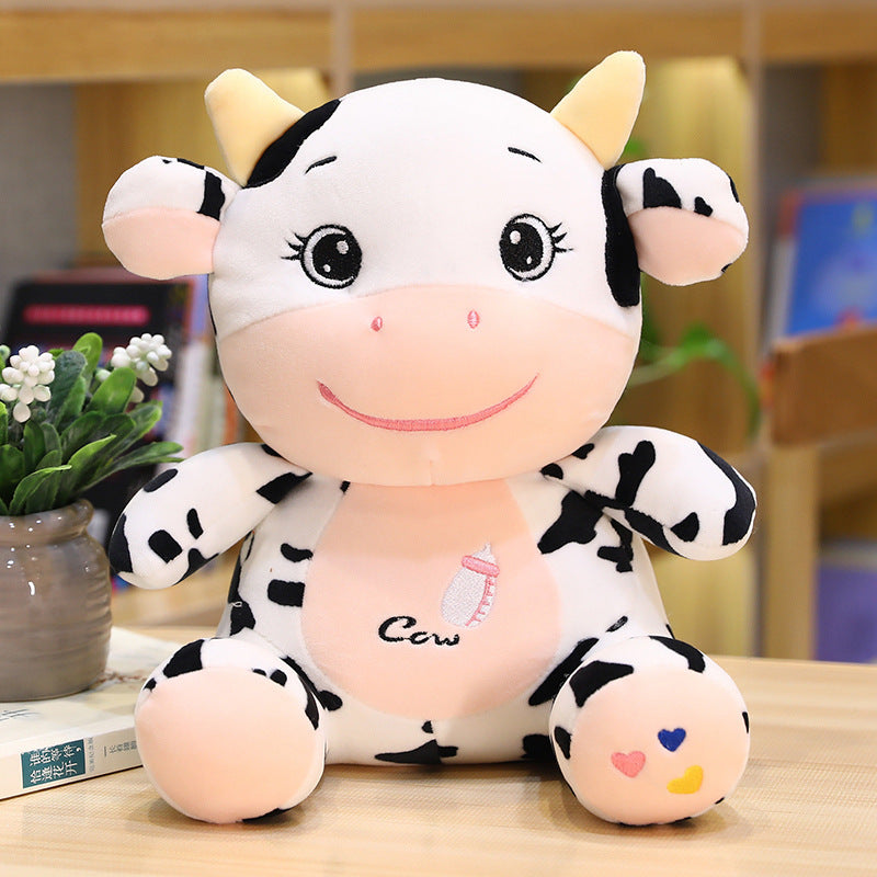 かわいい赤ちゃん牛の人形のぬいぐるみ