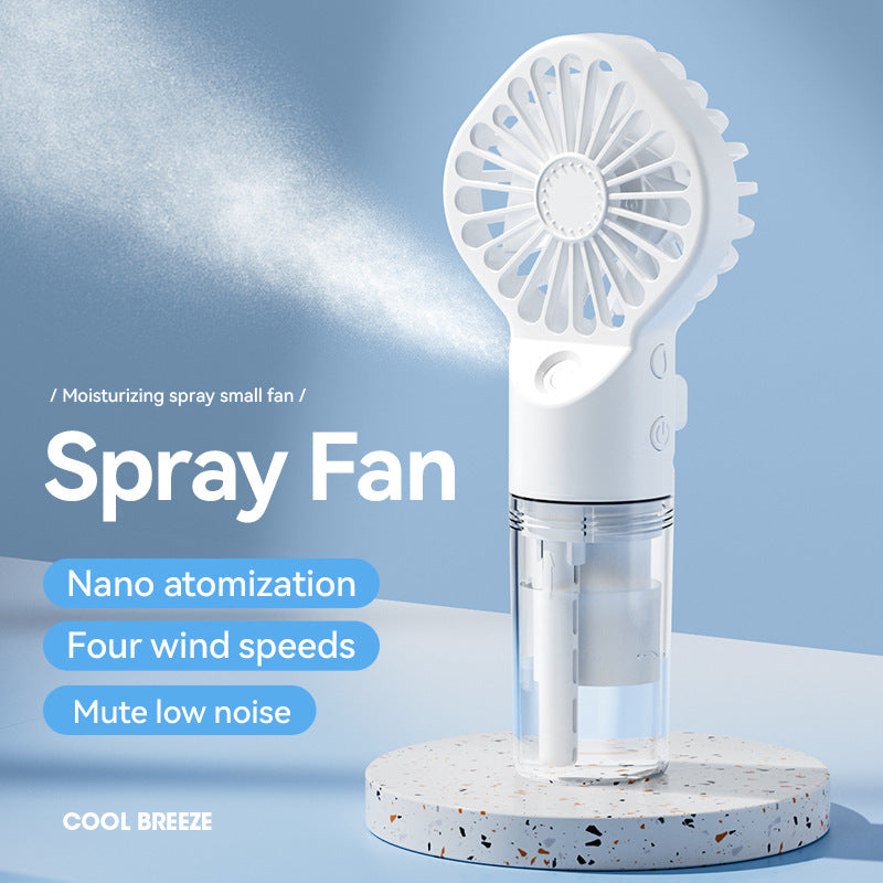 Portable Handheld Spray Fan 4-Speed Water Spray