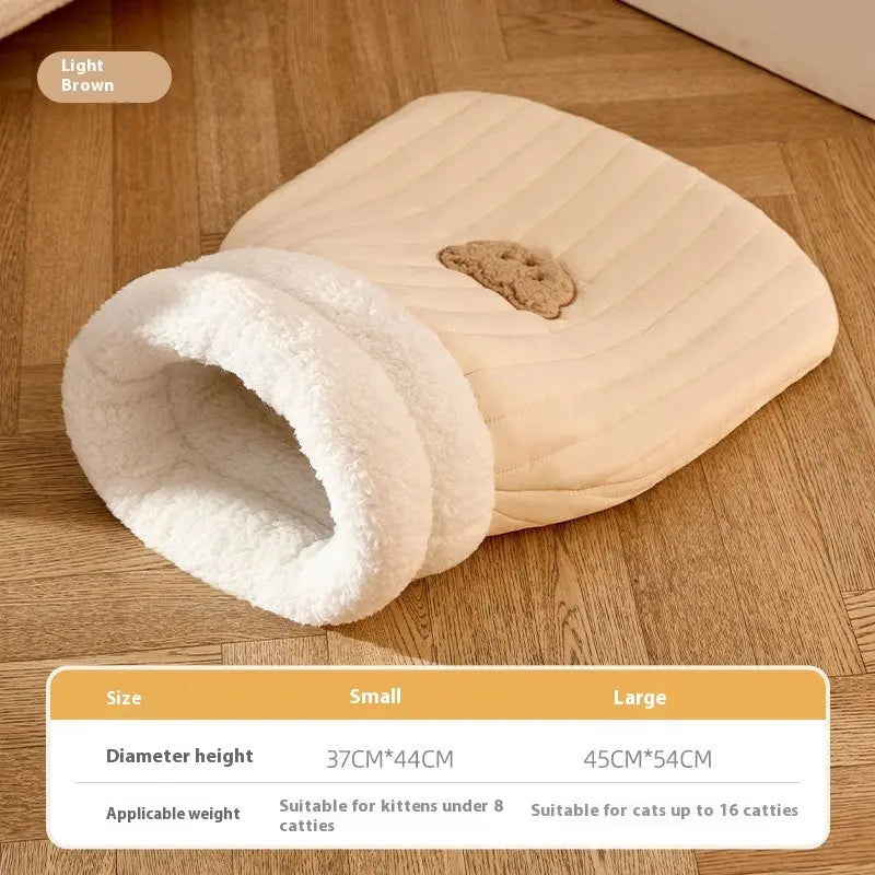 寝袋型猫用巣