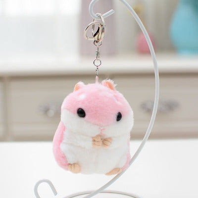 Cute Hamster Plush Toy Doll Schoolbag Pendant