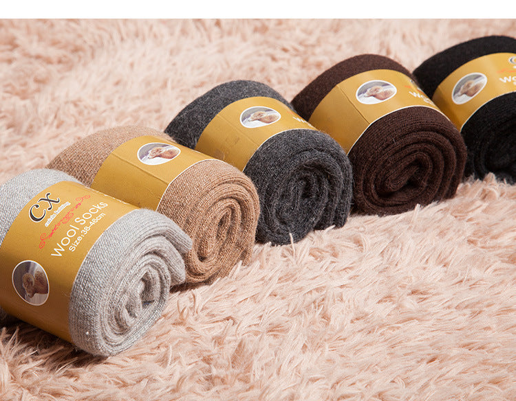 Men'S Thick Terry Thermal Socks Thick Rabbit