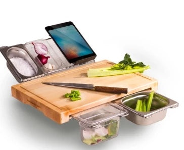 Vegetable Kitchen Cutting Board With Trays Storage
