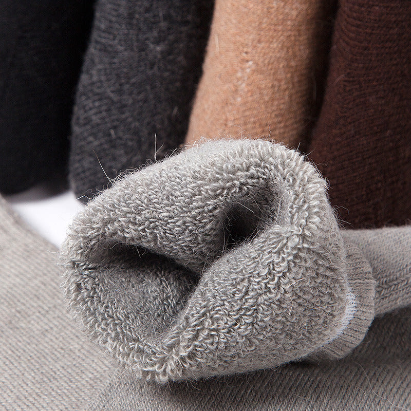 Men'S Thick Terry Thermal Socks Thick Rabbit