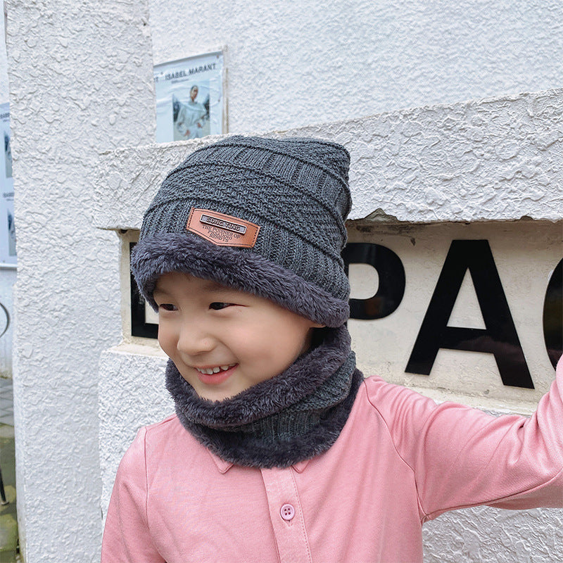 Beanie Hat Scarf Set Knit Hat Thick