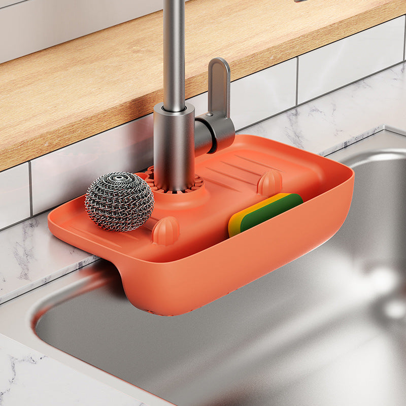 Anti-Skid Mat Kitchen Rag Sponge Wiping Drain