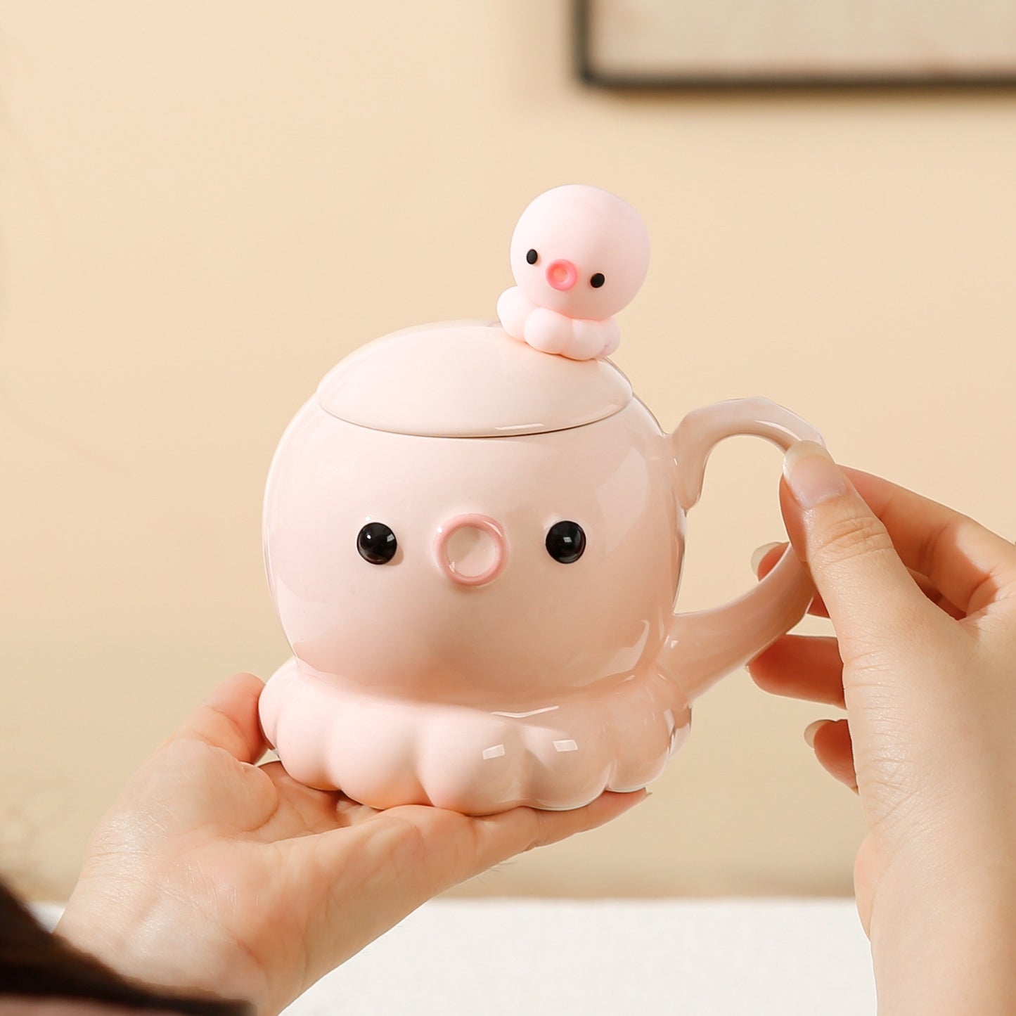 愛らしいクラゲマグカップ セラミックカップ 子供の誕生日