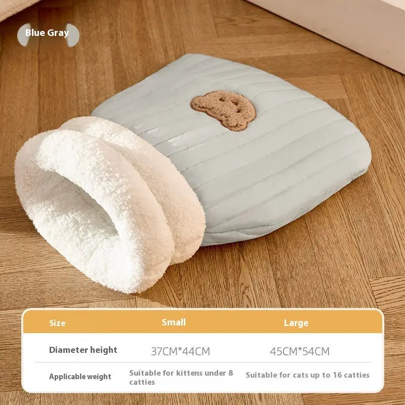 寝袋型猫用巣