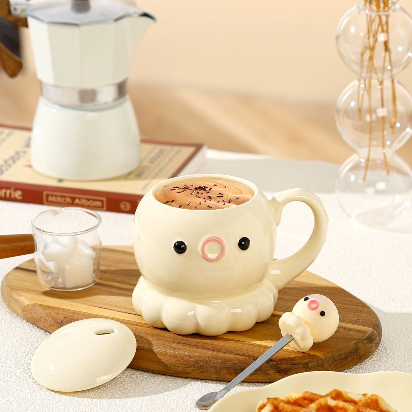 愛らしいクラゲマグカップ セラミックカップ 子供の誕生日