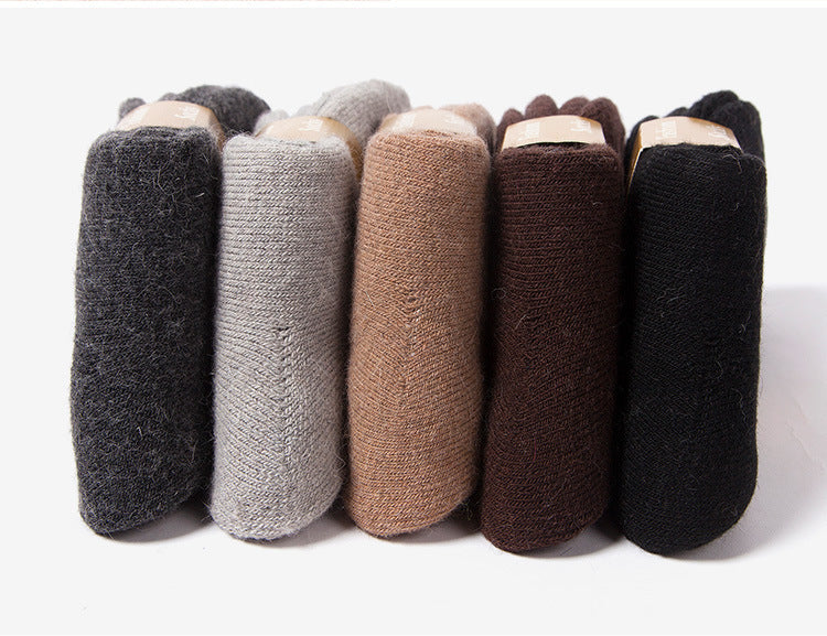 Men'S Thick Terry Thermal Socks Thick Rabbit