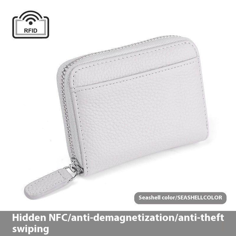 2024 Rfid Genuine Leather Card Wallet Purse