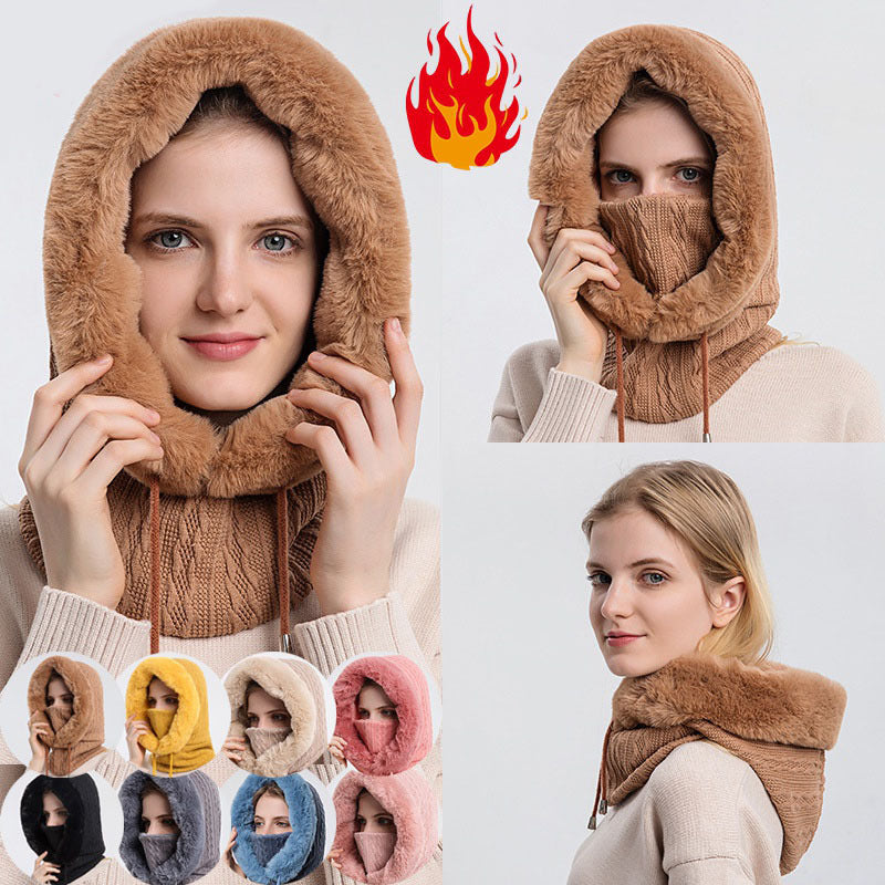 Thick Hat With Scarf Knit Hats For