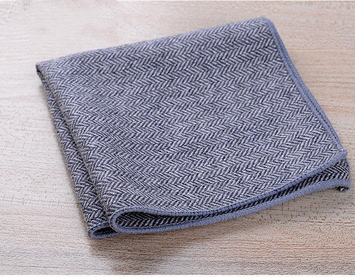 Men'S Square Scarf White Bra Casual Accessories