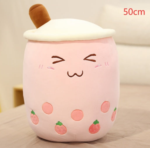 Cute Fruit Drink Plush Stuffed Soft Strawberry