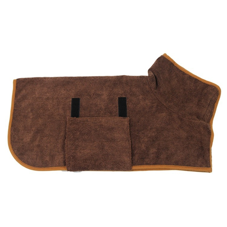Absorbent Bathrobe With Waist-Wrapped Microfiber