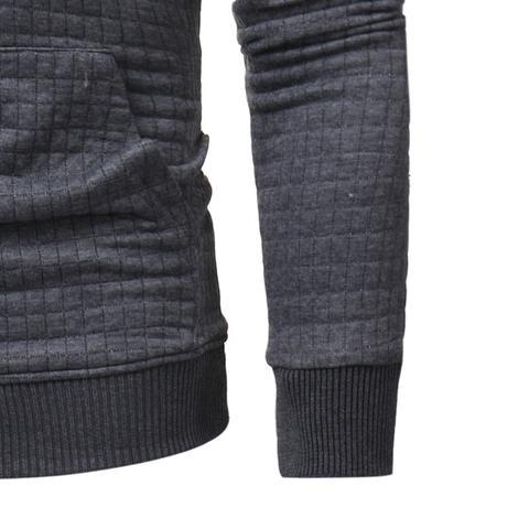 Men Sweatshirt Hoodie With Arm Zipper Sleeve
