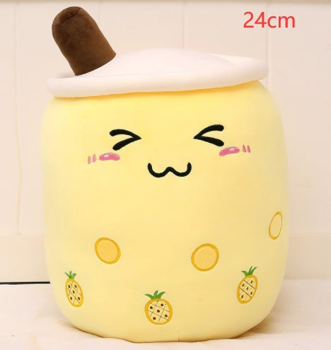 Cute Fruit Drink Plush Stuffed Soft Strawberry