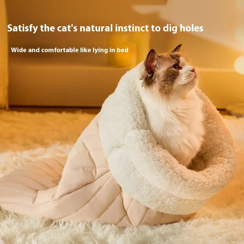 寝袋型猫用巣