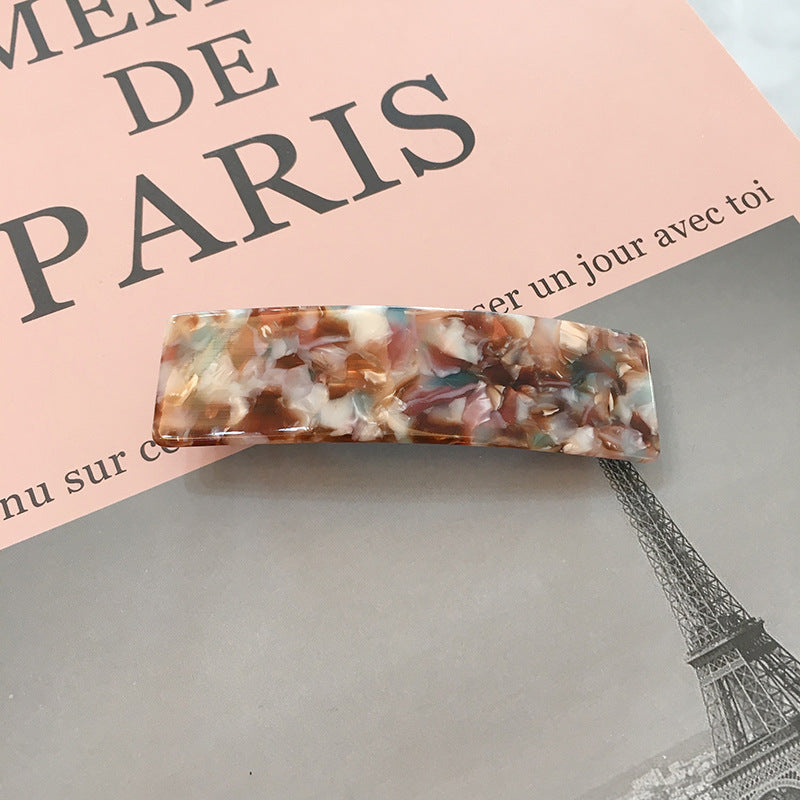 Acetate Simple Graceful Hair Accessories Horizontal Clip