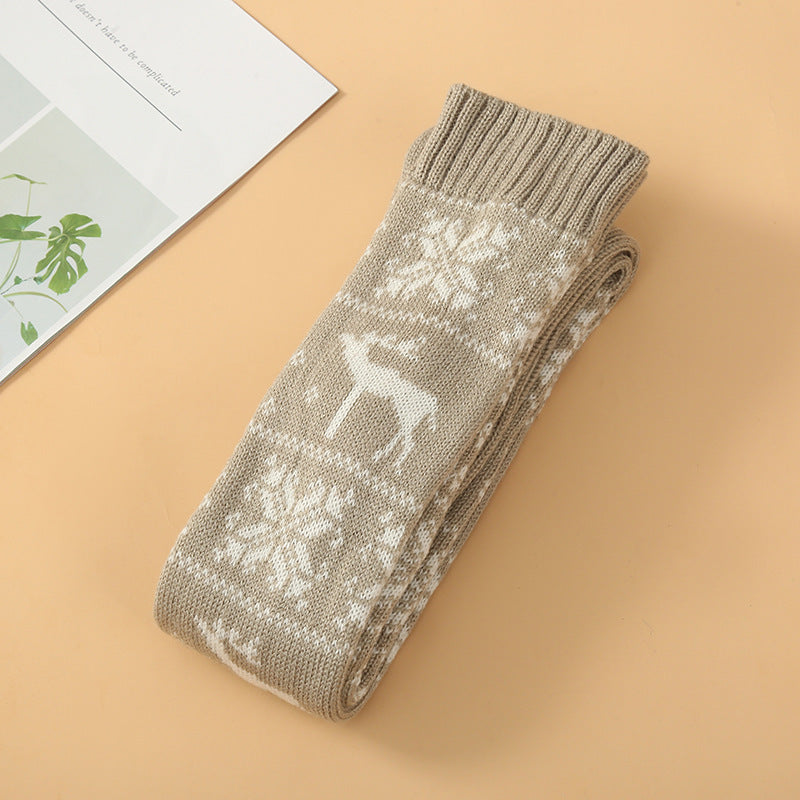 Women Socks Christmas Women Knitted Cotton Woolen