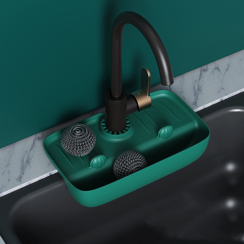 Anti-Skid Mat Kitchen Rag Sponge Wiping Drain
