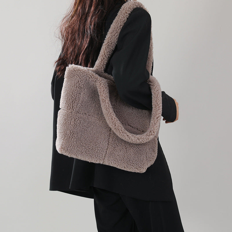 Women'S Designer Luxury Plush Bag Cute Tote