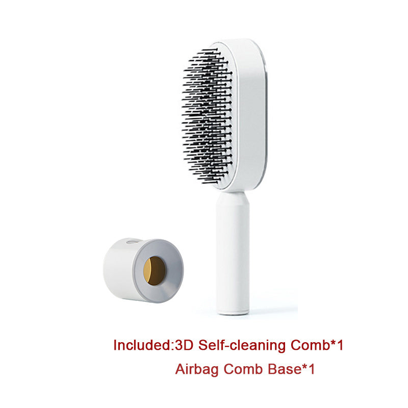 Self Cleaning Hair Brush For One-Key Cleaning