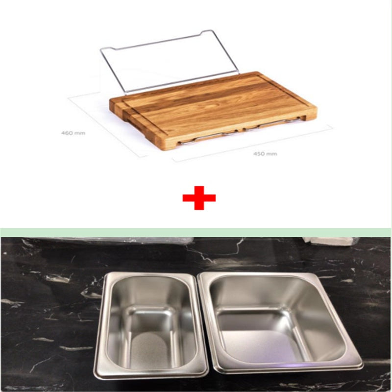 Vegetable Kitchen Cutting Board With Trays Storage
