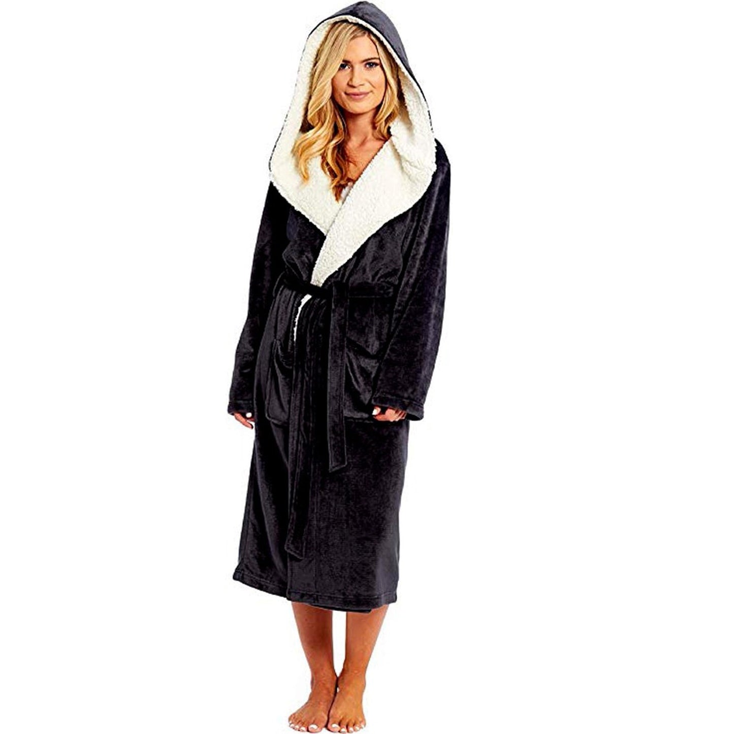 Women'S Bathrobe Nightgown With Belt