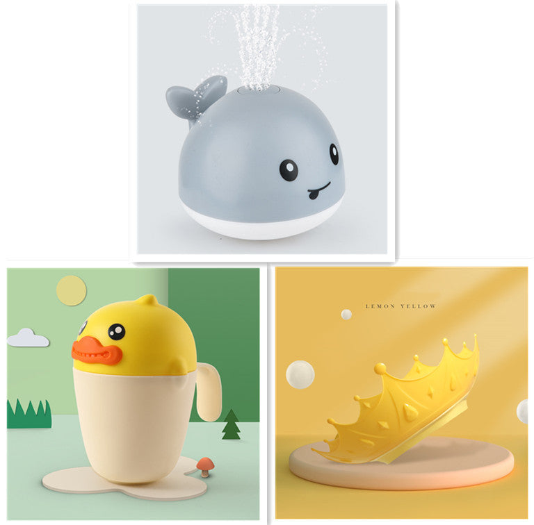 Baby Bathroom Bath Electric Induction Whale Spray
