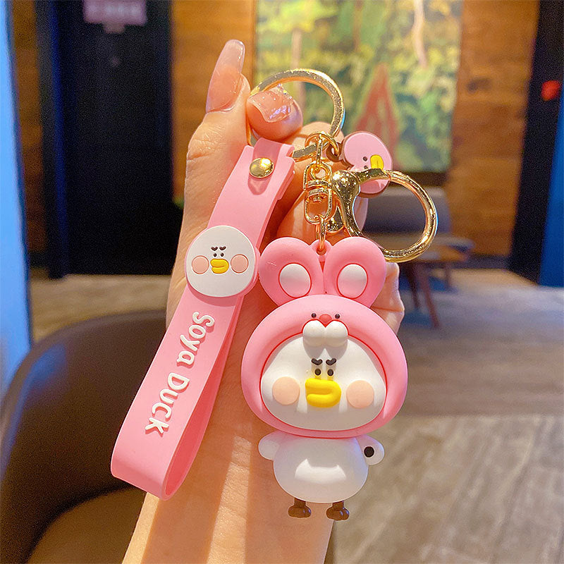 Cute Duck Keychain Pendant Creative
