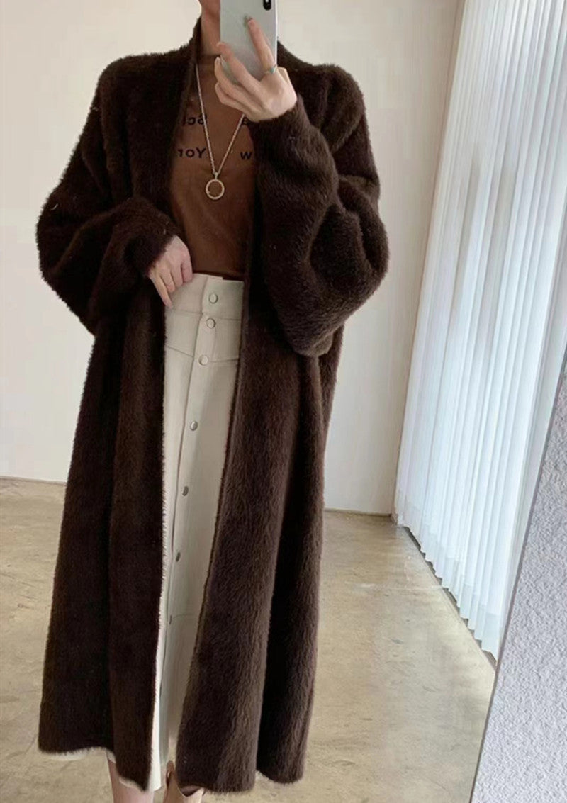 High Quality Lengthen And Thicken Sweater Coat