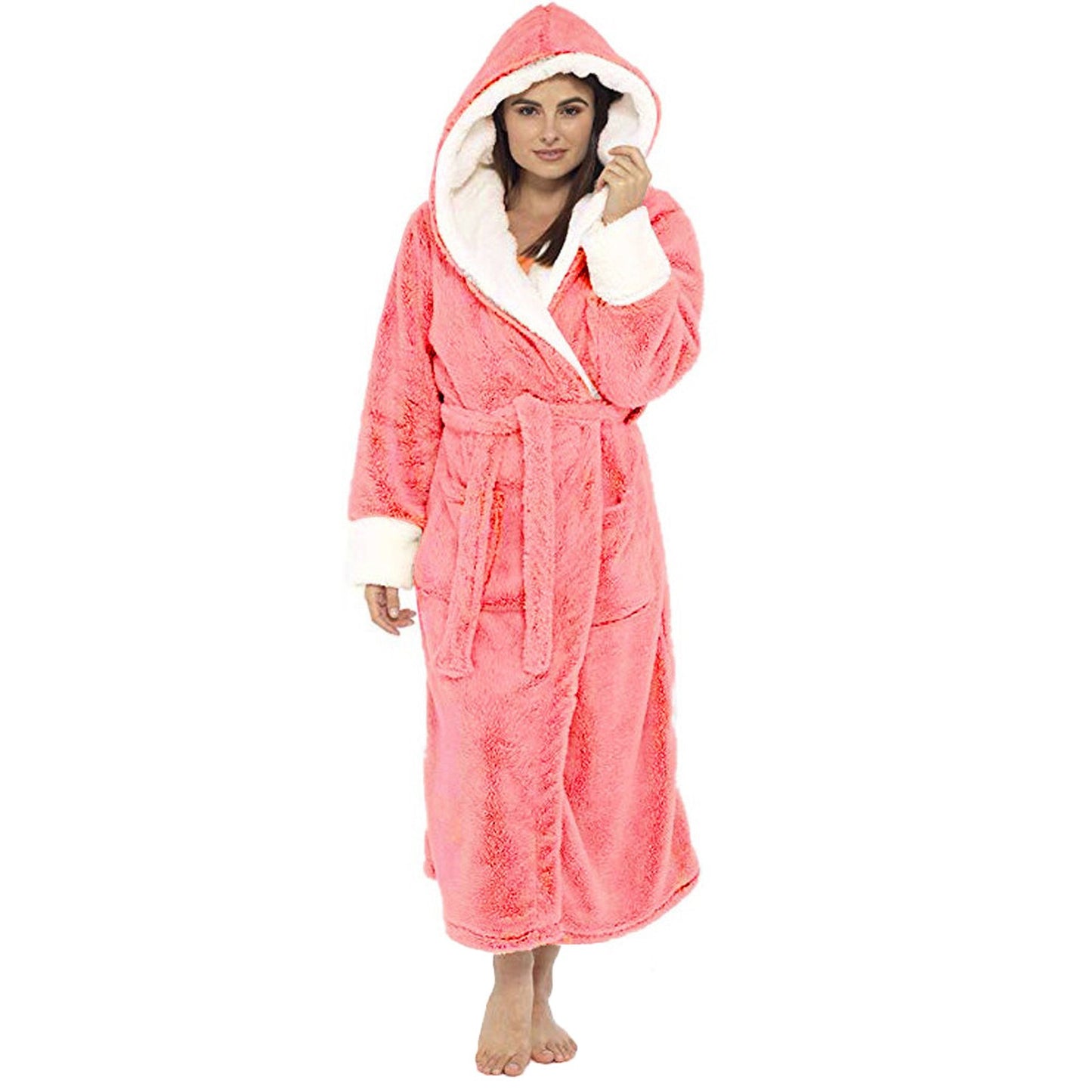 Women'S Bathrobe Nightgown With Belt