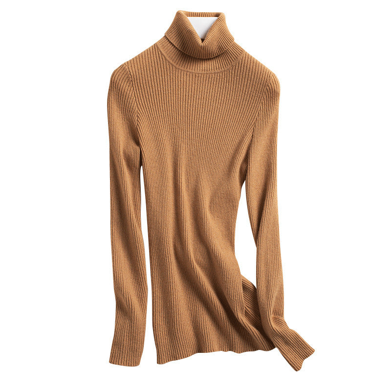 Sweater Women'S Turtleneck Pullover Slim Bottoming Shirt