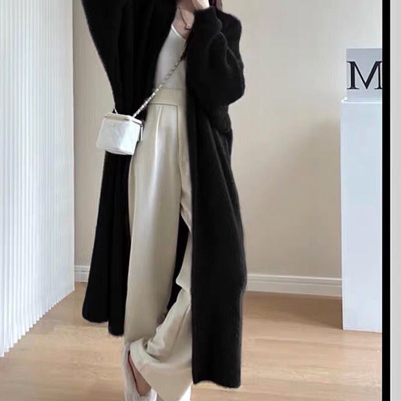 High Quality Lengthen And Thicken Sweater Coat