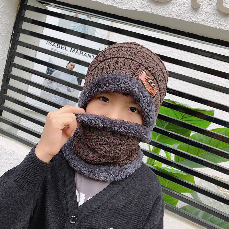 Beanie Hat Scarf Set Knit Hat Thick