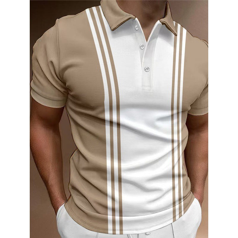 Casual 3 Button Printing Lapel Casual Men'S