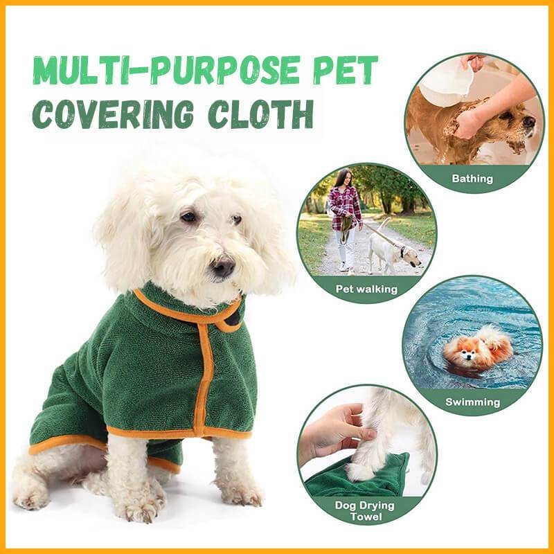Absorbent Bathrobe With Waist-Wrapped Microfiber