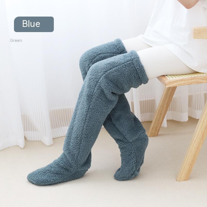 Over Knee High Fuzzy Socks Cold Leg