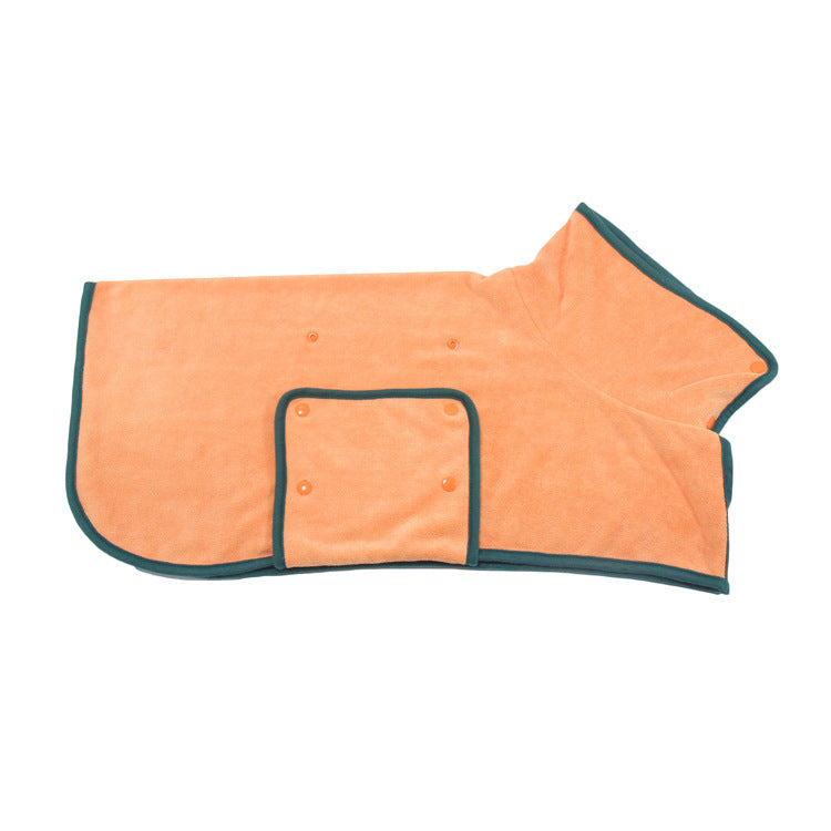 Absorbent Bathrobe With Waist-Wrapped Microfiber
