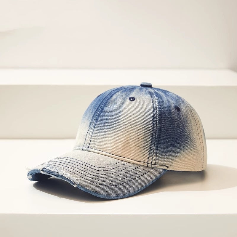 Distressed Denim Casual All-Match Ripped Baseball Cap