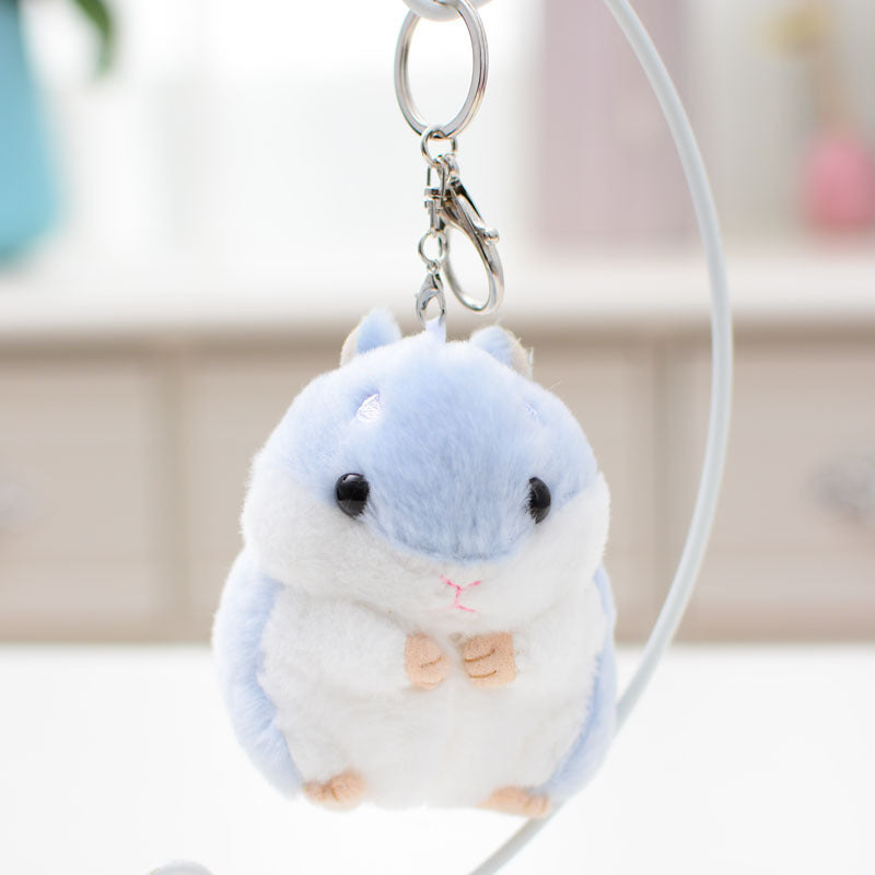 Cute Hamster Plush Toy Doll Schoolbag Pendant