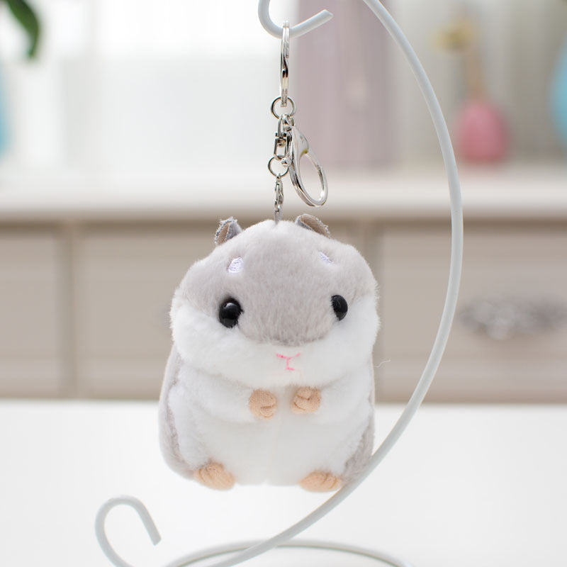 Cute Hamster Plush Toy Doll Schoolbag Pendant