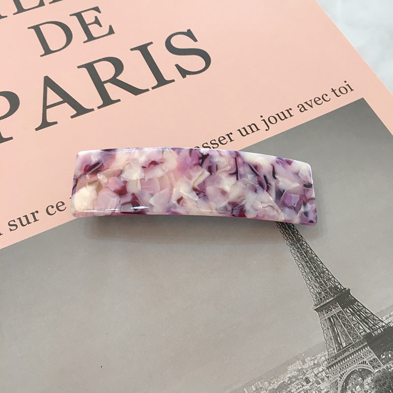 Acetate Simple Graceful Hair Accessories Horizontal Clip