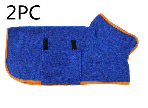 Absorbent Bathrobe With Waist-Wrapped Microfiber