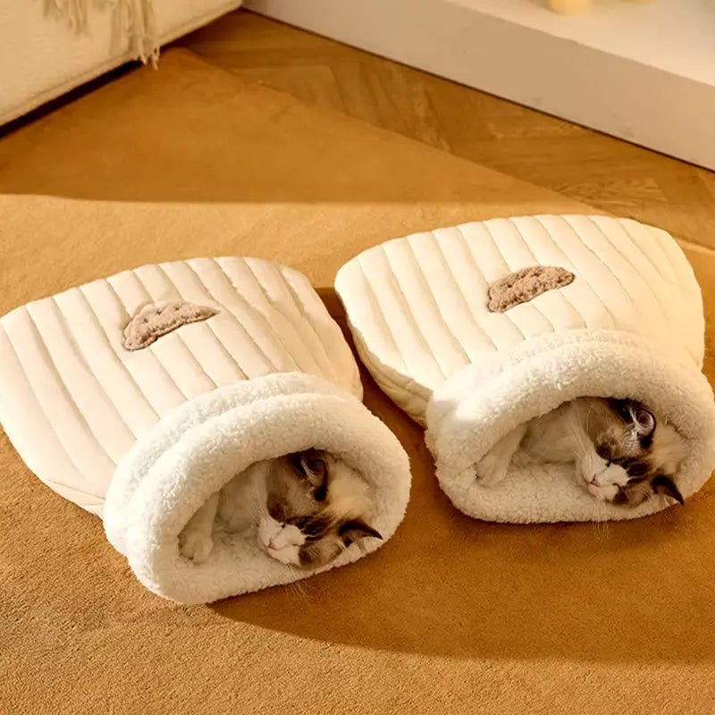 寝袋型猫用巣